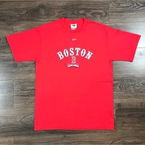 Nike Team MLB Boston Red Sox Men’s 2006 Sports Team Red Baseball T-Shirt Size M